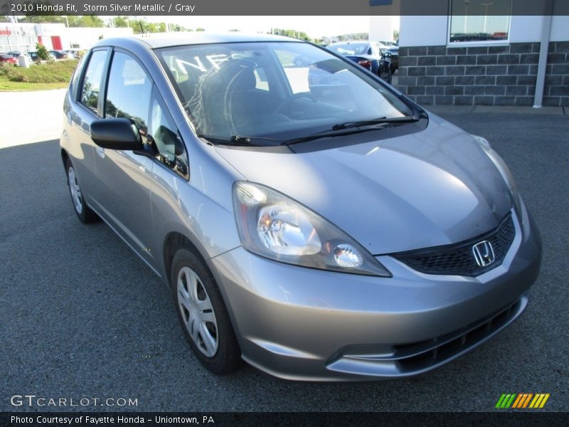 Storm Silver Metallic / Gray 2010 Honda Fit