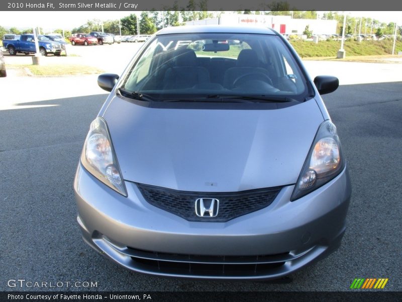 Storm Silver Metallic / Gray 2010 Honda Fit