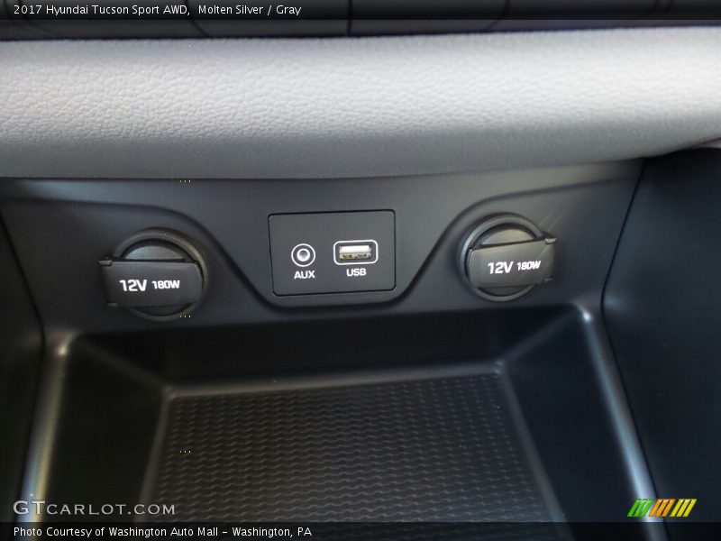 Molten Silver / Gray 2017 Hyundai Tucson Sport AWD