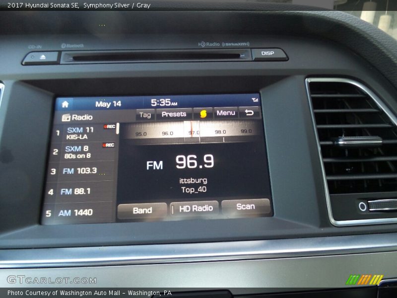 Controls of 2017 Sonata SE