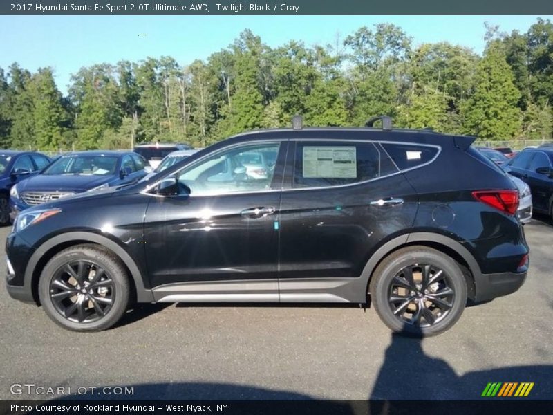 Twilight Black / Gray 2017 Hyundai Santa Fe Sport 2.0T Ulitimate AWD