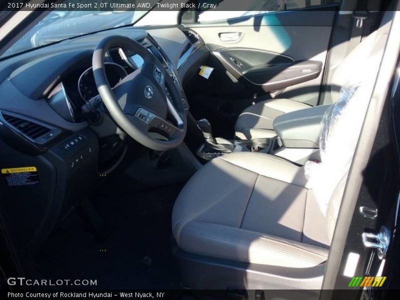 Twilight Black / Gray 2017 Hyundai Santa Fe Sport 2.0T Ulitimate AWD