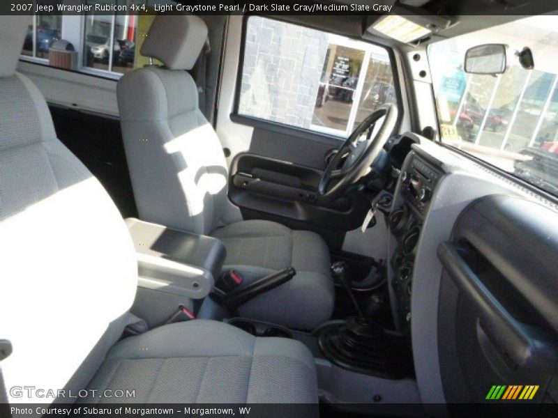 Light Graystone Pearl / Dark Slate Gray/Medium Slate Gray 2007 Jeep Wrangler Rubicon 4x4