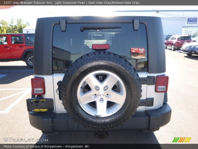 Light Graystone Pearl / Dark Slate Gray/Medium Slate Gray 2007 Jeep Wrangler Rubicon 4x4