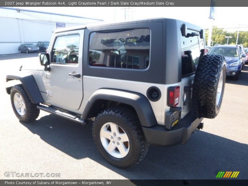 Light Graystone Pearl / Dark Slate Gray/Medium Slate Gray 2007 Jeep Wrangler Rubicon 4x4