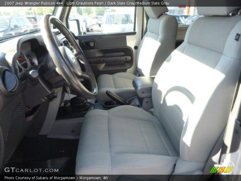 Light Graystone Pearl / Dark Slate Gray/Medium Slate Gray 2007 Jeep Wrangler Rubicon 4x4