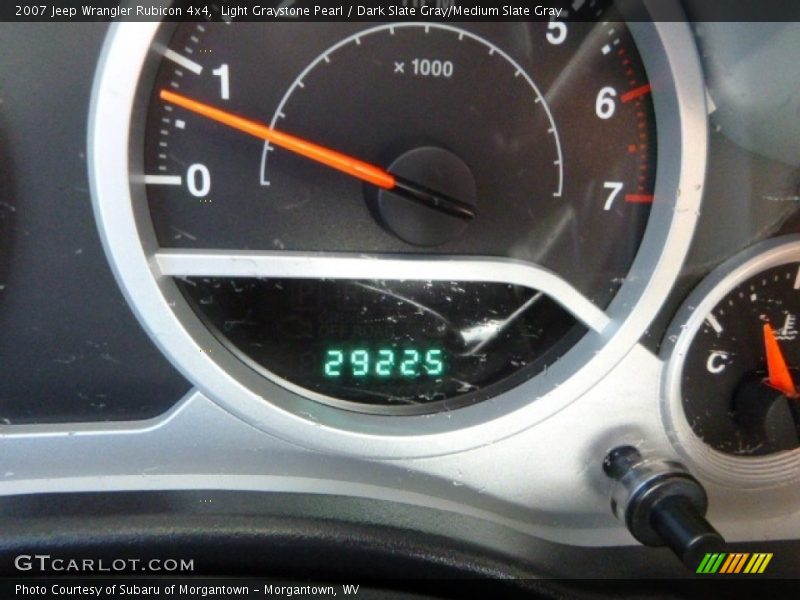 Light Graystone Pearl / Dark Slate Gray/Medium Slate Gray 2007 Jeep Wrangler Rubicon 4x4
