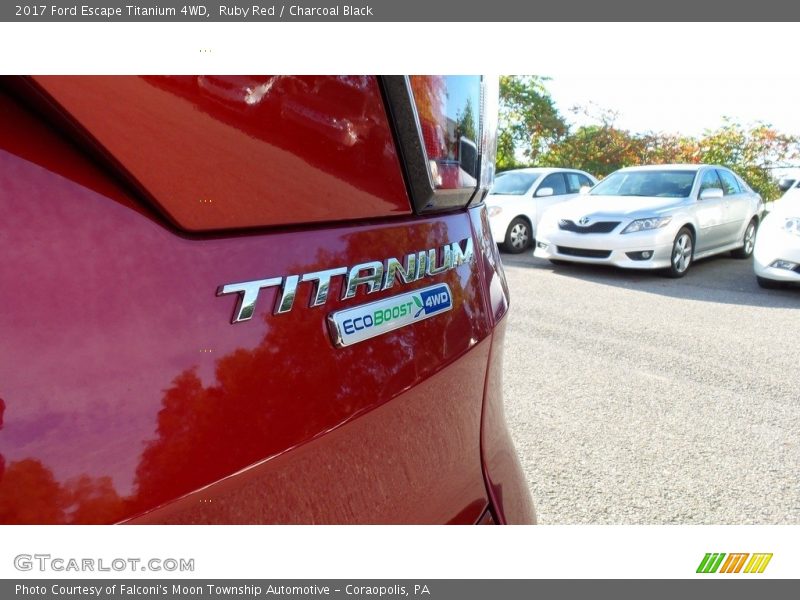 Ruby Red / Charcoal Black 2017 Ford Escape Titanium 4WD