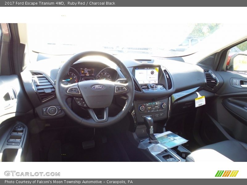 Ruby Red / Charcoal Black 2017 Ford Escape Titanium 4WD