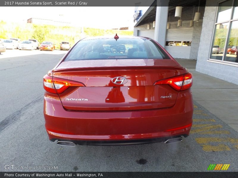 Scarlet Red / Gray 2017 Hyundai Sonata Sport