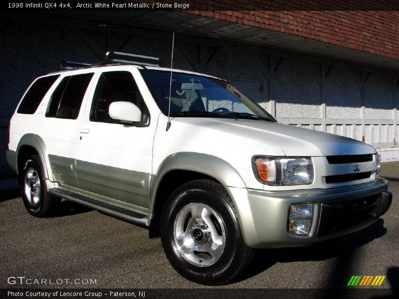 Arctic White Pearl Metallic / Stone Beige 1998 Infiniti QX4 4x4