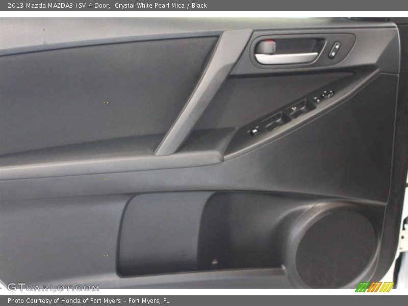 Crystal White Pearl Mica / Black 2013 Mazda MAZDA3 i SV 4 Door