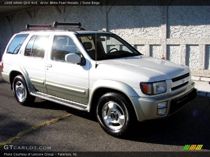 Arctic White Pearl Metallic / Stone Beige 1998 Infiniti QX4 4x4