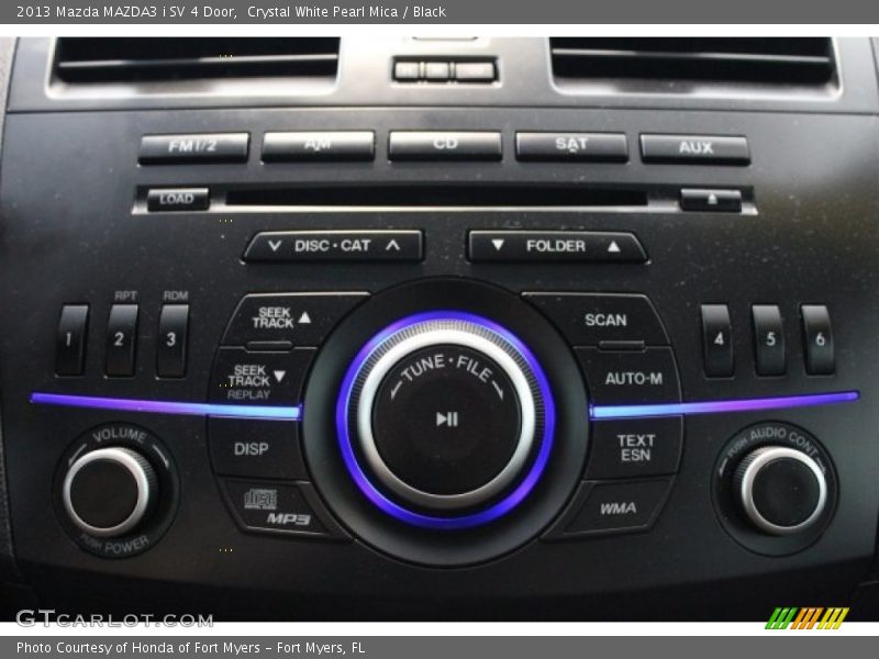 Crystal White Pearl Mica / Black 2013 Mazda MAZDA3 i SV 4 Door