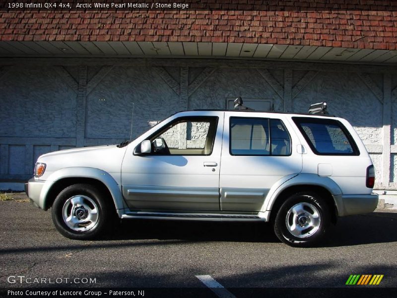 Arctic White Pearl Metallic / Stone Beige 1998 Infiniti QX4 4x4