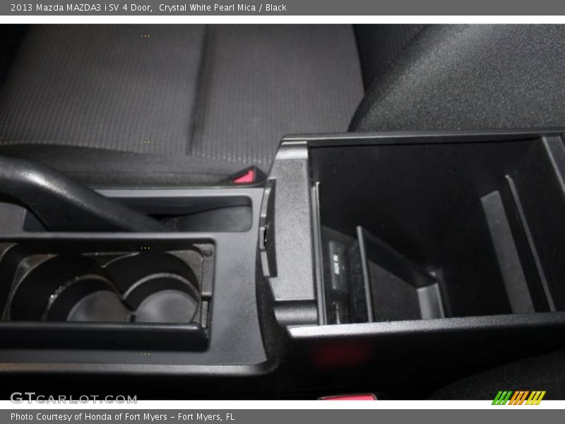 Crystal White Pearl Mica / Black 2013 Mazda MAZDA3 i SV 4 Door