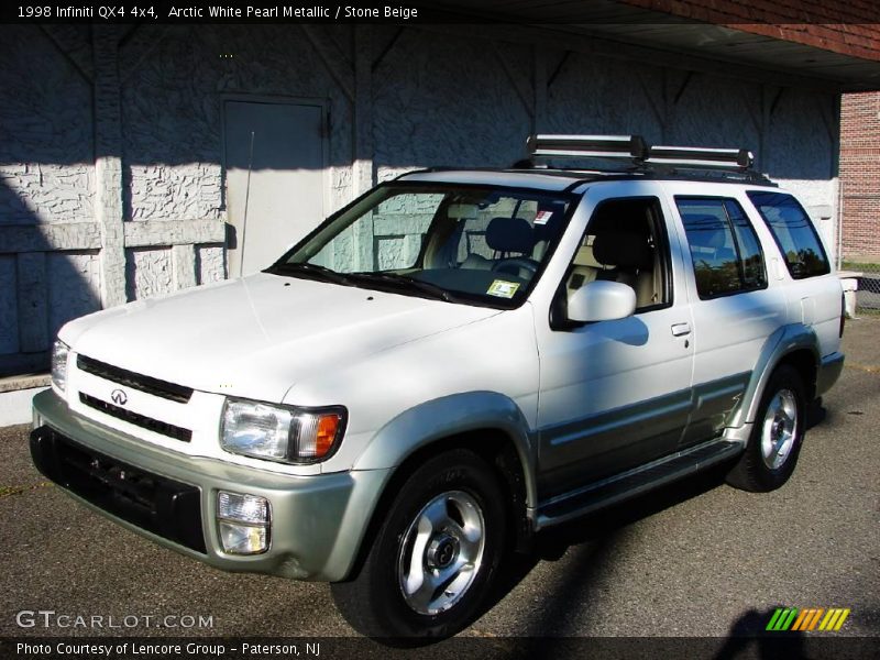 Arctic White Pearl Metallic / Stone Beige 1998 Infiniti QX4 4x4
