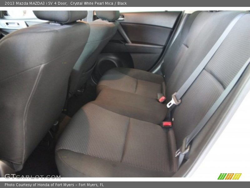 Crystal White Pearl Mica / Black 2013 Mazda MAZDA3 i SV 4 Door