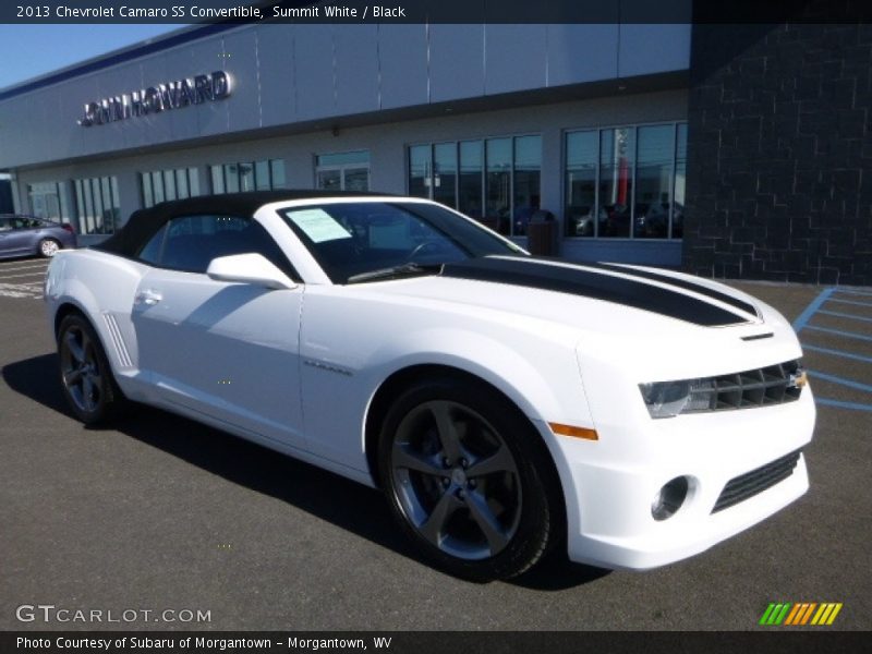 Summit White / Black 2013 Chevrolet Camaro SS Convertible