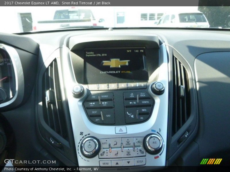 Siren Red Tintcoat / Jet Black 2017 Chevrolet Equinox LT AWD