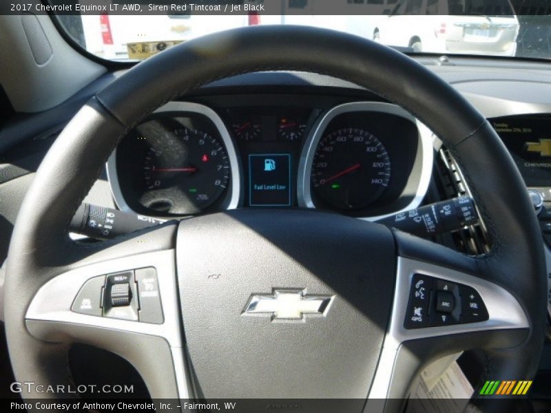 Siren Red Tintcoat / Jet Black 2017 Chevrolet Equinox LT AWD