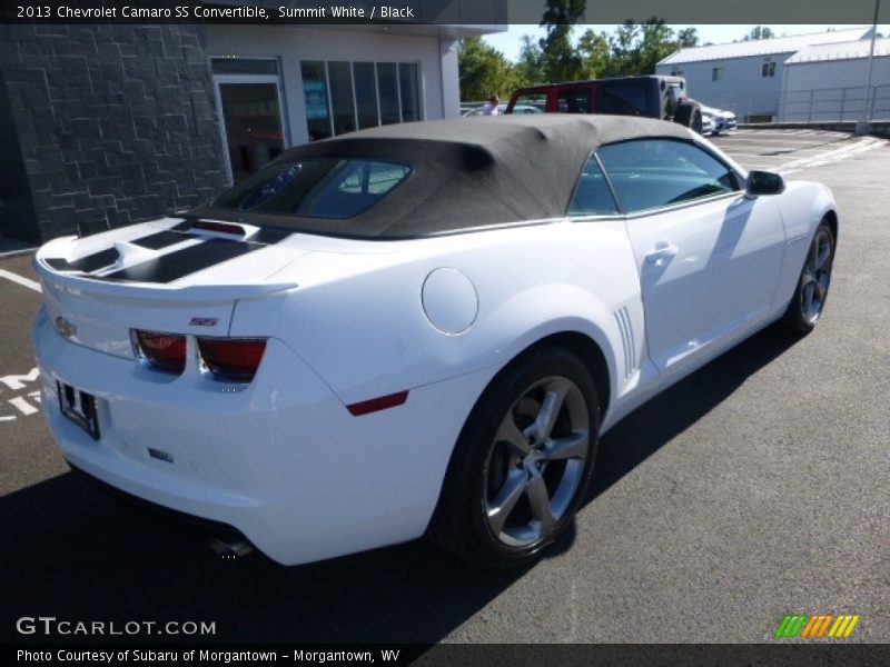 Summit White / Black 2013 Chevrolet Camaro SS Convertible