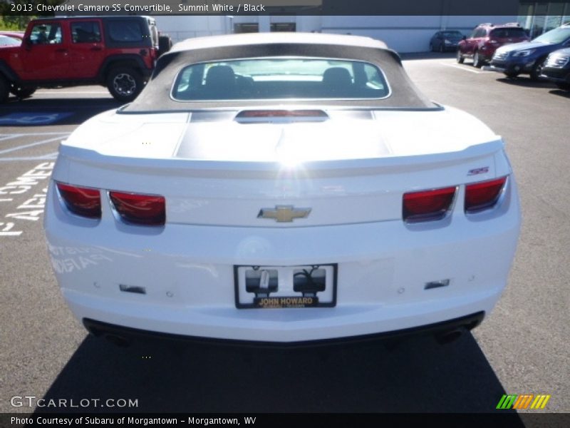 Summit White / Black 2013 Chevrolet Camaro SS Convertible