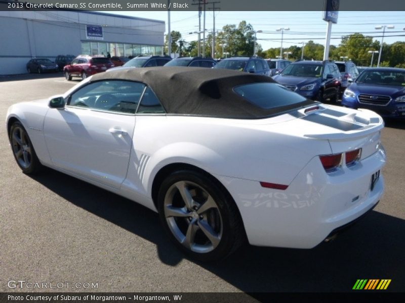 Summit White / Black 2013 Chevrolet Camaro SS Convertible