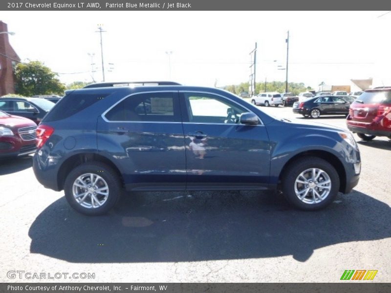 Patriot Blue Metallic / Jet Black 2017 Chevrolet Equinox LT AWD
