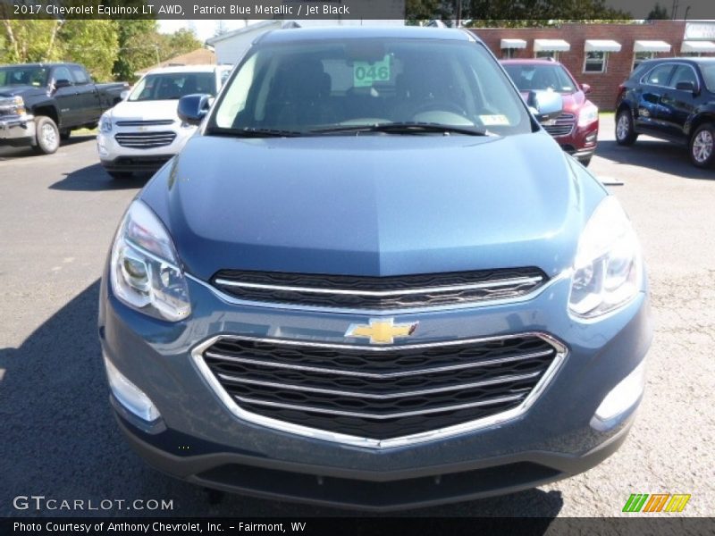 Patriot Blue Metallic / Jet Black 2017 Chevrolet Equinox LT AWD