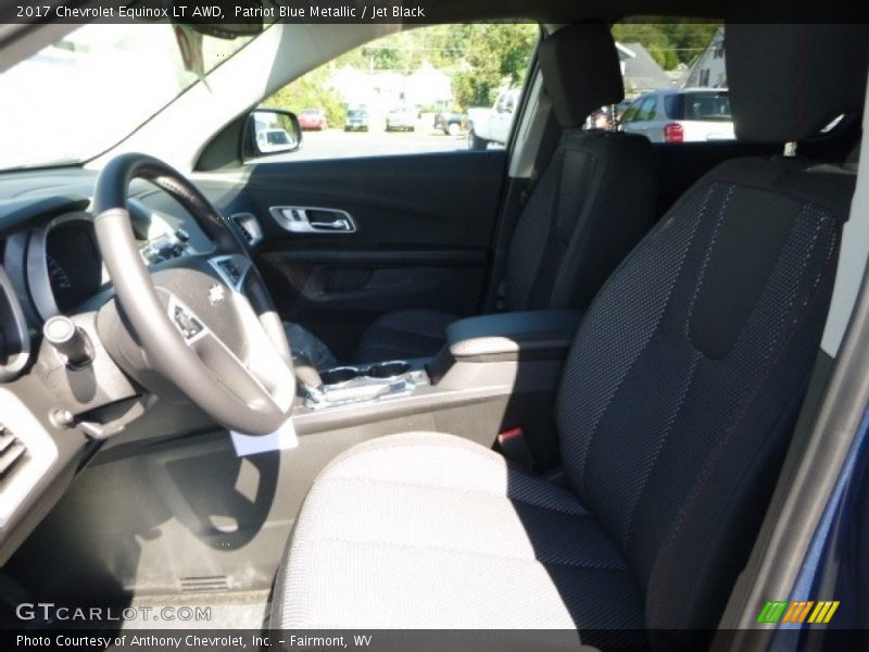 Patriot Blue Metallic / Jet Black 2017 Chevrolet Equinox LT AWD
