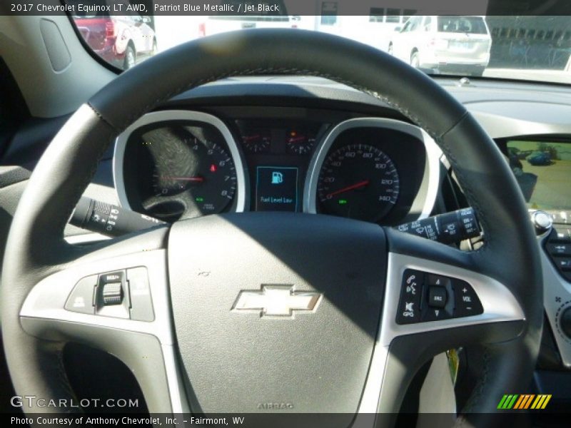 Patriot Blue Metallic / Jet Black 2017 Chevrolet Equinox LT AWD