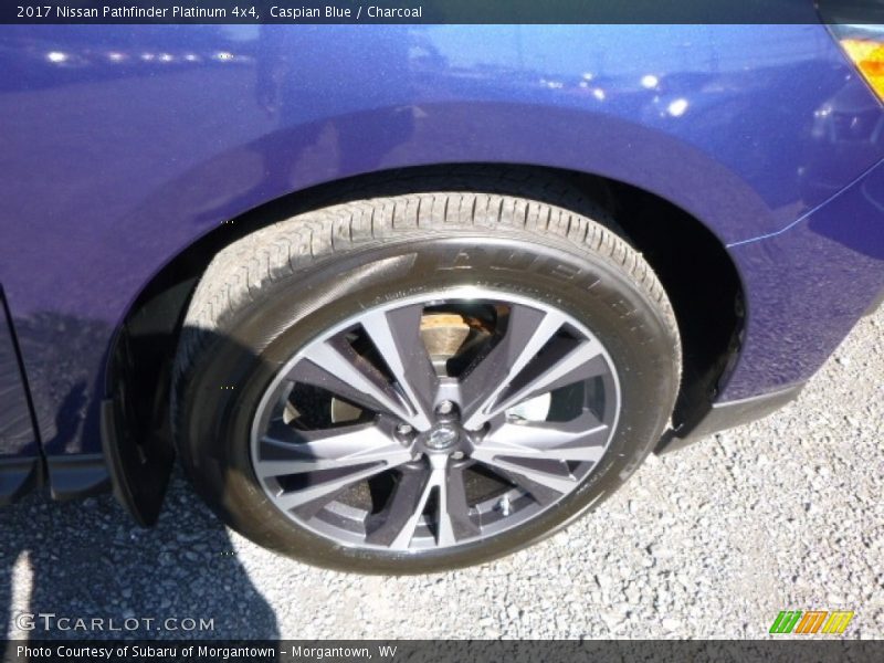Caspian Blue / Charcoal 2017 Nissan Pathfinder Platinum 4x4