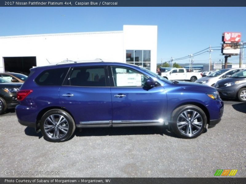 Caspian Blue / Charcoal 2017 Nissan Pathfinder Platinum 4x4