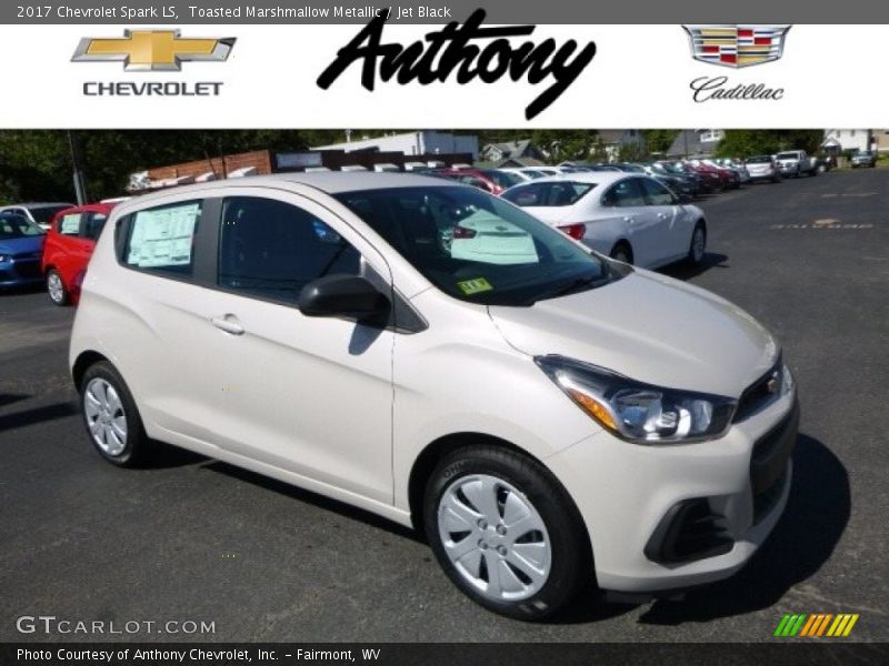 Toasted Marshmallow Metallic / Jet Black 2017 Chevrolet Spark LS