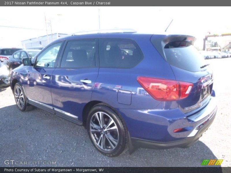 Caspian Blue / Charcoal 2017 Nissan Pathfinder Platinum 4x4