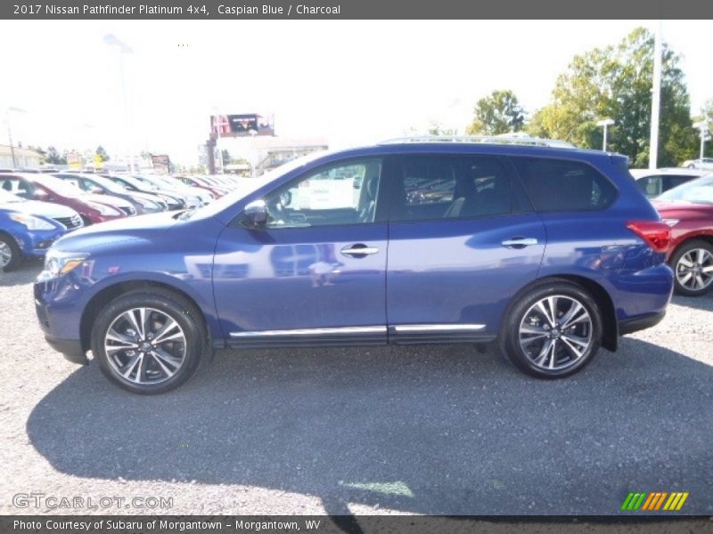 Caspian Blue / Charcoal 2017 Nissan Pathfinder Platinum 4x4