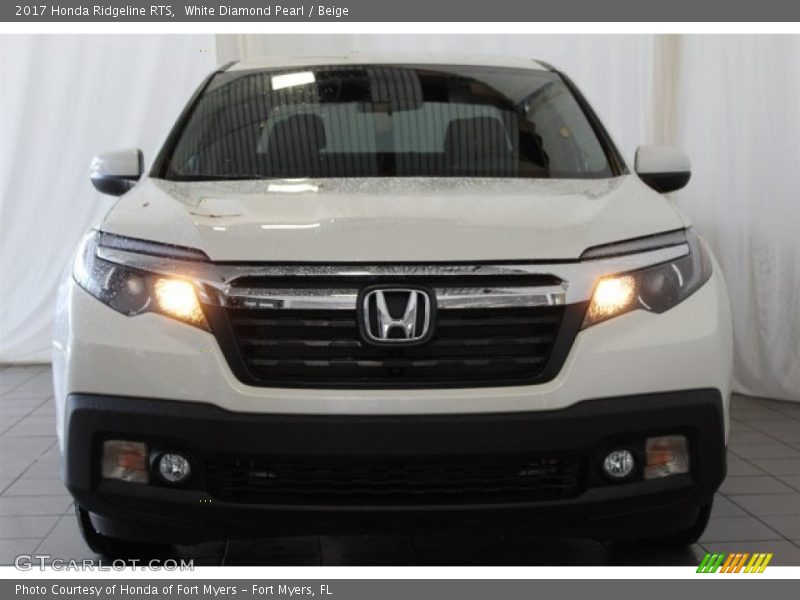 White Diamond Pearl / Beige 2017 Honda Ridgeline RTS