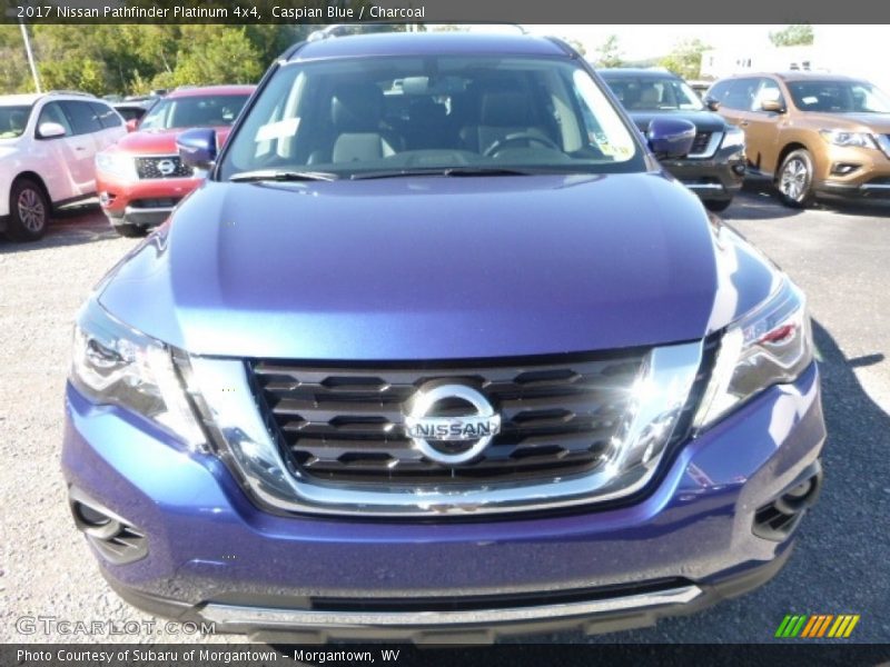 Caspian Blue / Charcoal 2017 Nissan Pathfinder Platinum 4x4