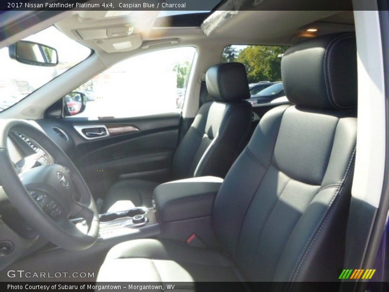 Caspian Blue / Charcoal 2017 Nissan Pathfinder Platinum 4x4