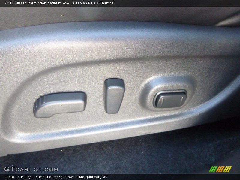 Caspian Blue / Charcoal 2017 Nissan Pathfinder Platinum 4x4