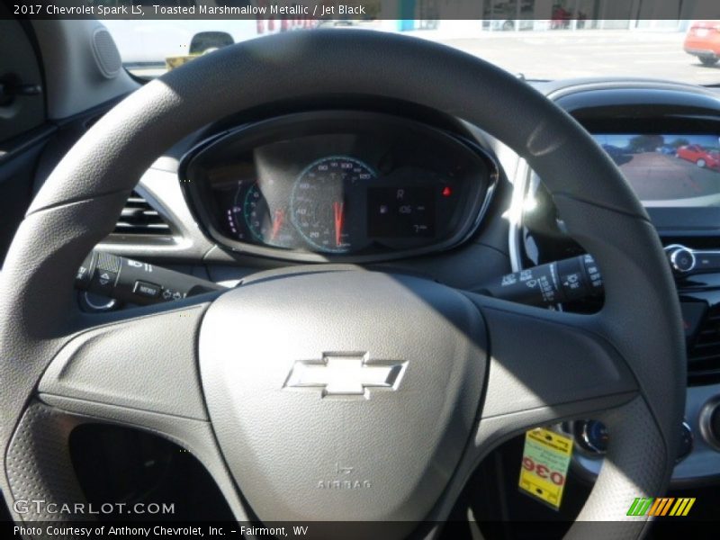 Toasted Marshmallow Metallic / Jet Black 2017 Chevrolet Spark LS