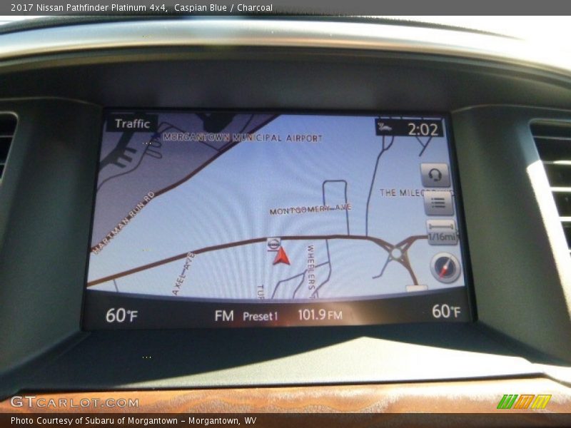 Navigation of 2017 Pathfinder Platinum 4x4