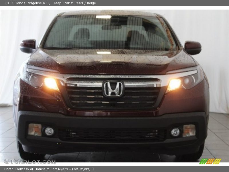 Deep Scarlet Pearl / Beige 2017 Honda Ridgeline RTL