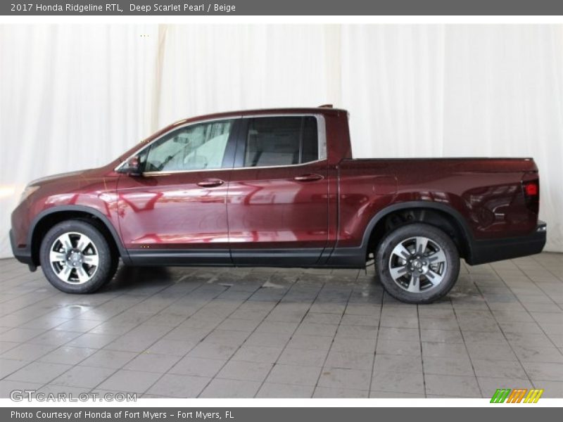 Deep Scarlet Pearl / Beige 2017 Honda Ridgeline RTL