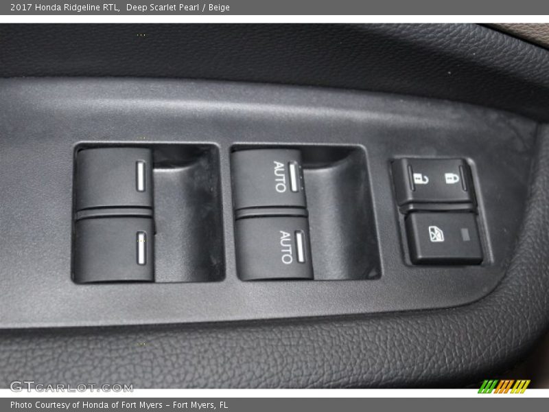 Deep Scarlet Pearl / Beige 2017 Honda Ridgeline RTL