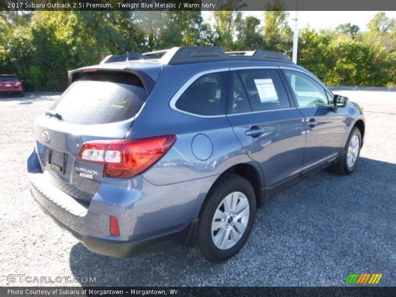 Twilight Blue Metallic / Warm Ivory 2017 Subaru Outback 2.5i Premium
