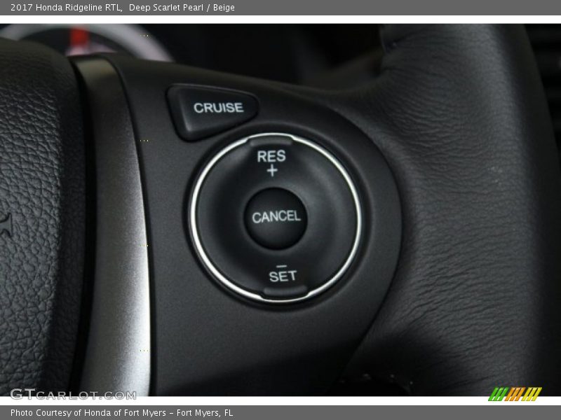 Deep Scarlet Pearl / Beige 2017 Honda Ridgeline RTL