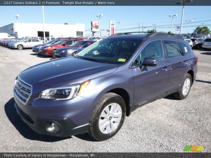 Twilight Blue Metallic / Warm Ivory 2017 Subaru Outback 2.5i Premium