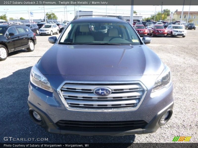 Twilight Blue Metallic / Warm Ivory 2017 Subaru Outback 2.5i Premium